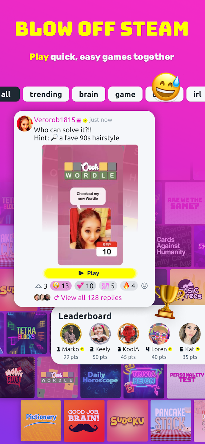 Oooh platform screenshot